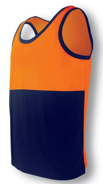 H Vis Cotton Back Singlet