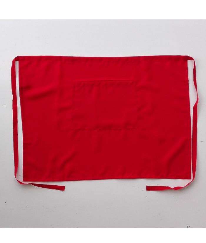 bocini-34-waist-polyester-apron-wa0630-red-black-cafe-hospitality