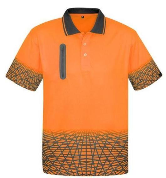 syzmik-hi-vis-tracks-polo-zh300-yellow-charcoal-trades-work-uniform-zip-pocket-short-sleeve