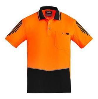 Mens Hi Vi Flux Short Sleeve Polo