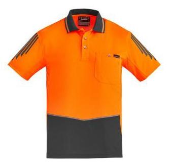 Mens Hi Vi Flux Short Sleeve Polo