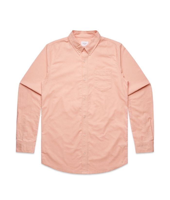 Mens Oxford Long Sleeve Shirt - AS Colour