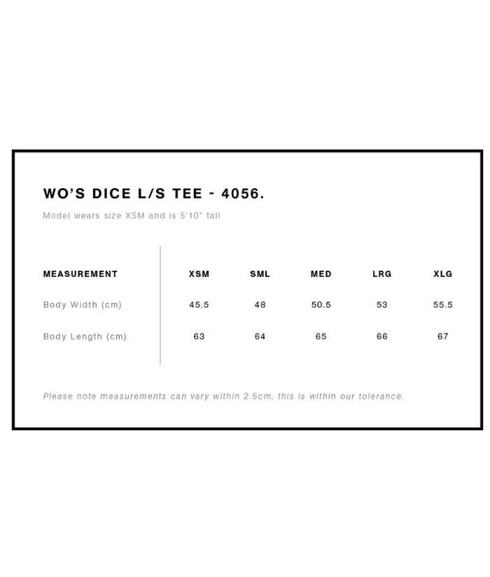 Womens Dice L/S Tee