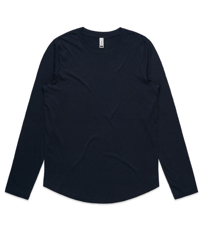 Womens Long Sleeve Curve Tee