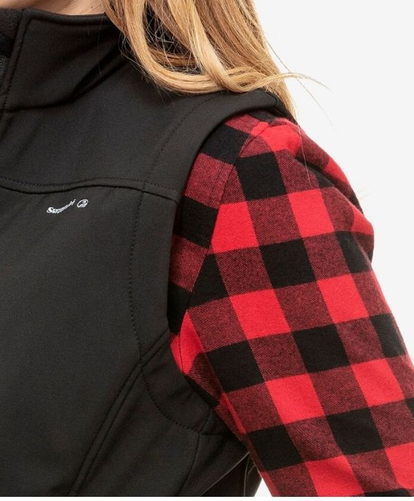 swanndri-Womens Ashcroft Soft Shell Vest-w13416w cOLOUR: bLACK