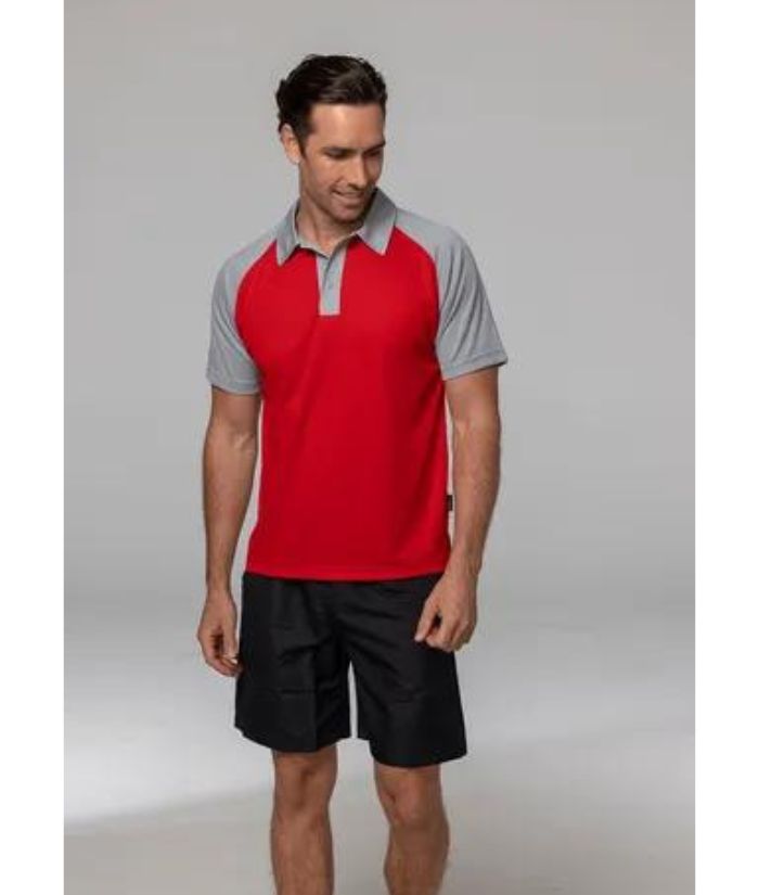 aussie-pacific-mens-manley-short-sleeve-polo-1318-red-silver-grey