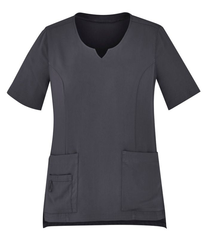 Womens Avery Tailored Fit Round Neck Scrub Top