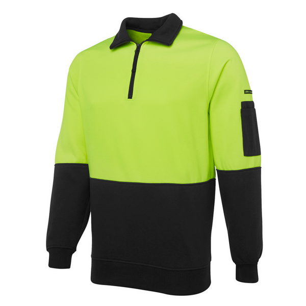 Hi Vis 1/2 Zip Fleecy Sweater-jb&#39;s-6hvfh