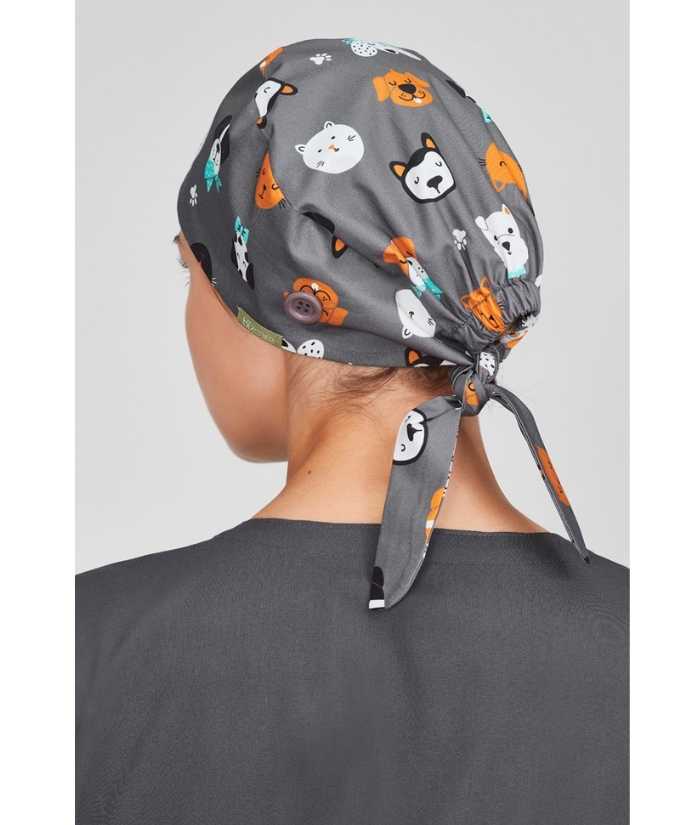 Unisex Printed Scrub Cap