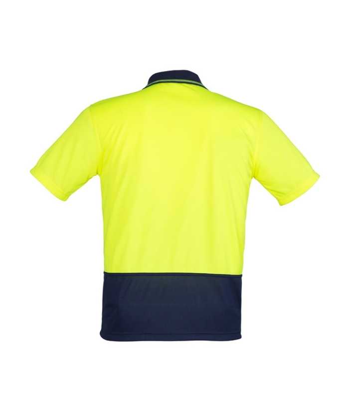 Unisex Hi Vis Basic Spliced Polo - Short Sleeve