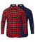 bad-workwear-flannel-check-long-sleeve-shirt-flannelette-red-blue-warm-winter