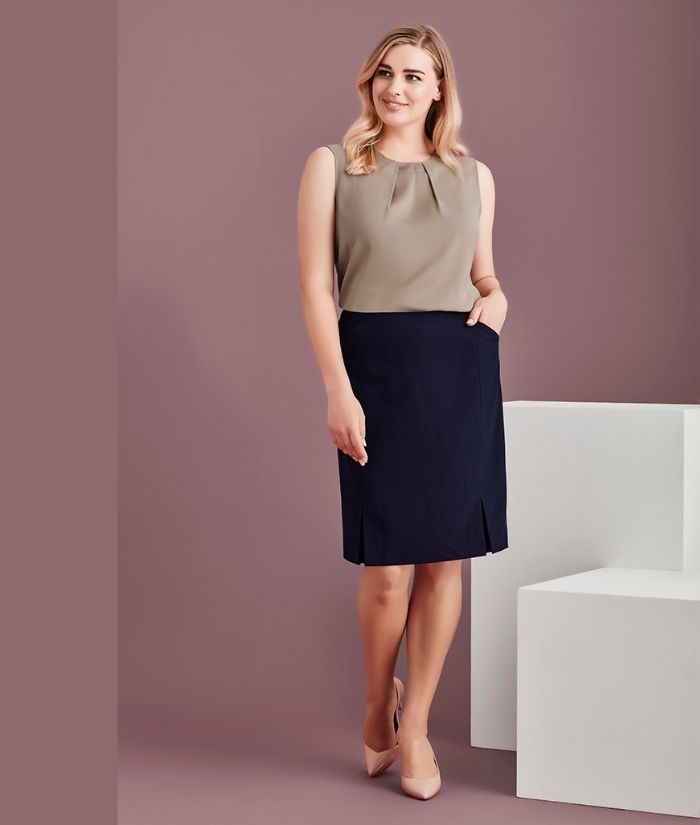 What to Wear to Work  Layering  Camel Skirt  Olivia Jeanette