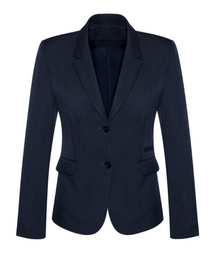 Ladies 2 Button Mid Length, Cool Stretch Jacket