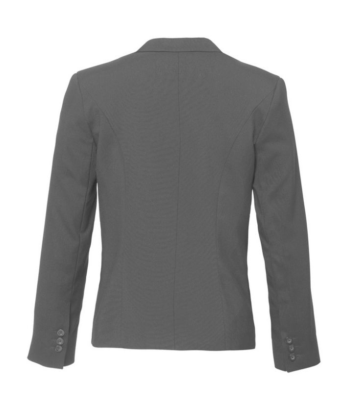 Ladies Woolblend Short Jacket with Reverse Lapel