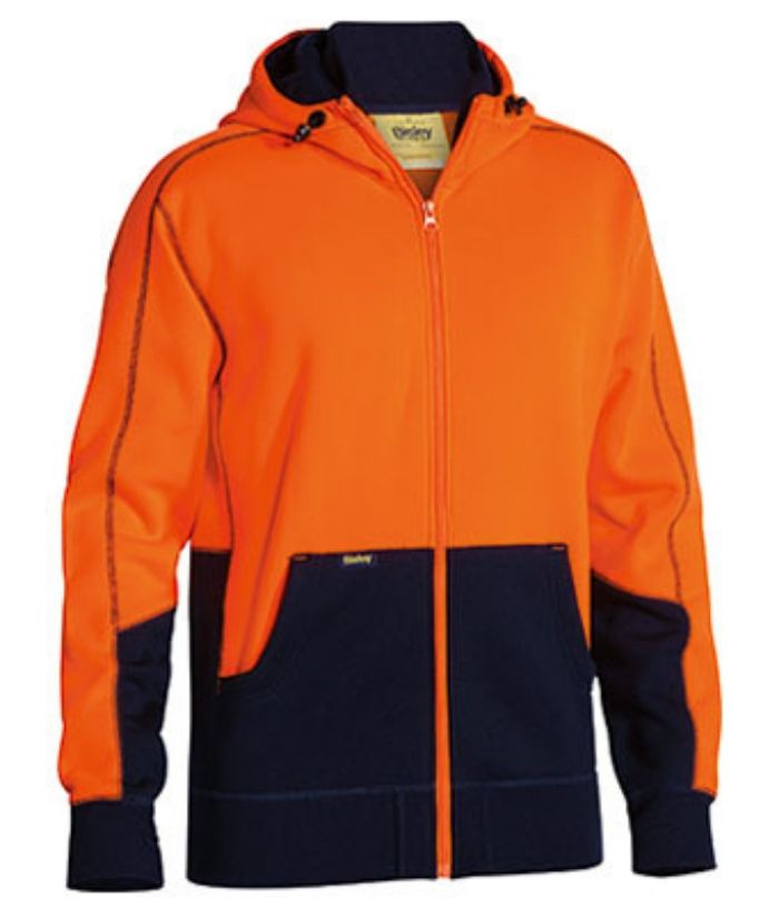 bisley-Hi Vis Fleece Hoodie-bk6819