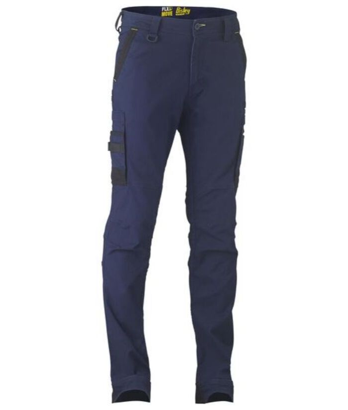 Bisley Flex & Move Mens Stretch Cargo Utility Pants. Stone, 