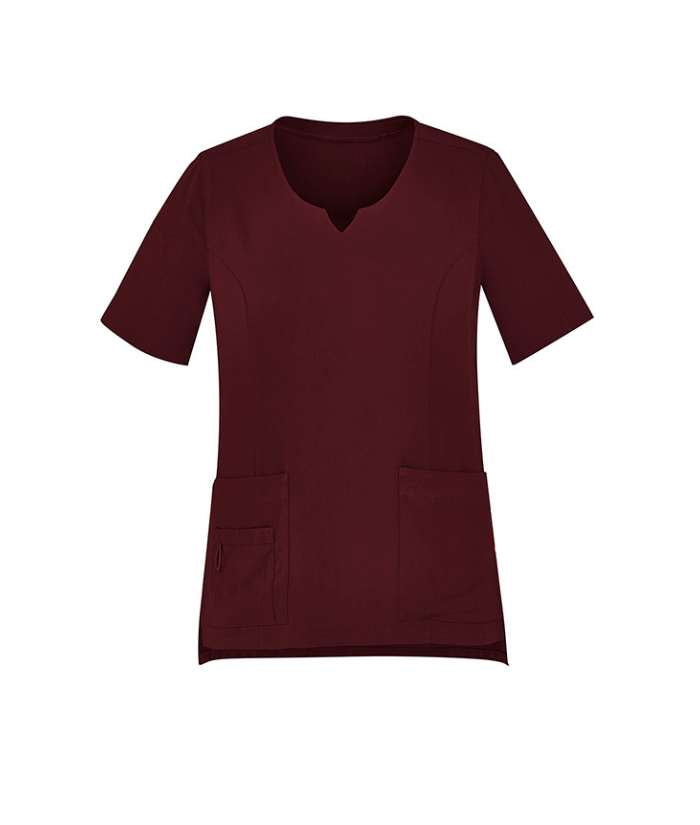 Womens Avery Tailored Fit Round Neck Scrub Top