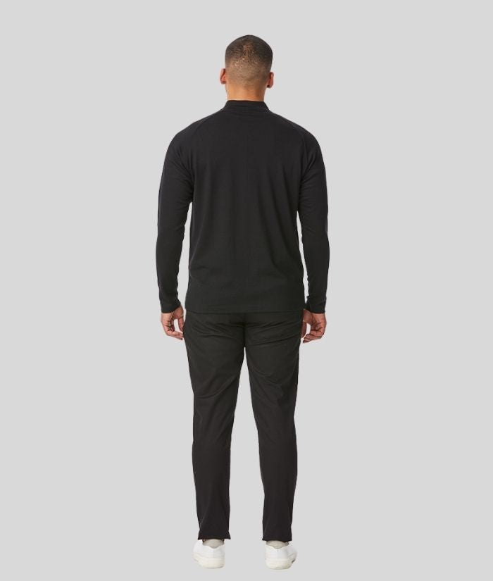 c-force-mens-milford-12-zip-merino-sweater-pullover-black-MW06-merino-new-zealand