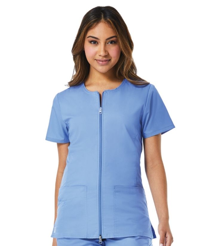 black-Maevn-EON-back-mesh-scrub-jacket-short-sleeve-8728-hairdressers-nurses-vets