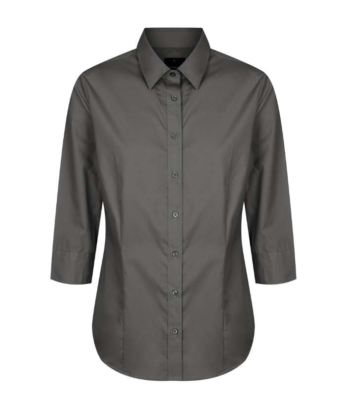 Nicholson Premium Poplin, Womens 3/4 Sleeve Shirt