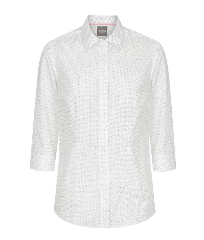 Soho Dot Print Long Sleeve Womens Shirt