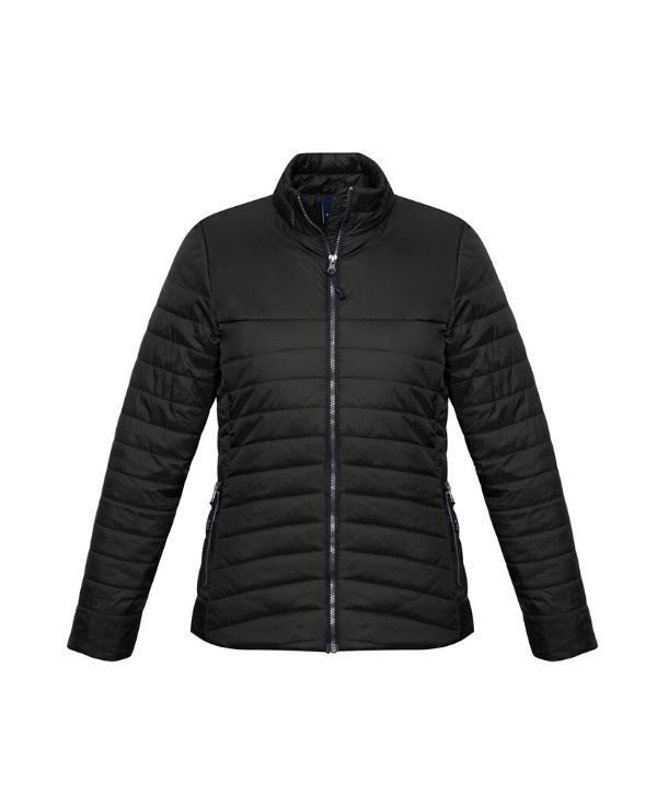 Womens puffer jackets Biz Collection Expedition J750L Colour-Black, Navy Sizes- XS - 2XL
