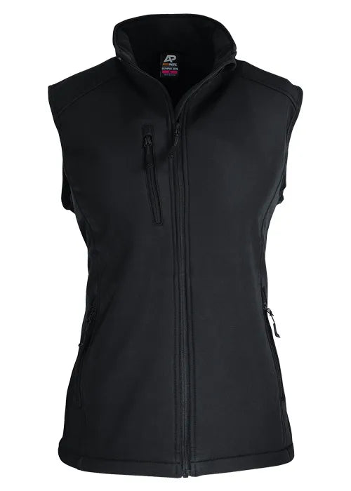 black-aussie-pacific-womens-ladies-olympus-softshell-vest-2515