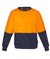 workwear-fleece-zt465-Unisex-Syzmik-Hi-Vis-Crew-neck-Sweatshirt