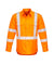 syzmik-zw690-mens-hi-vis-X-back-taped-ttmc-long-sleeve-shirt-orange-reflective-tape