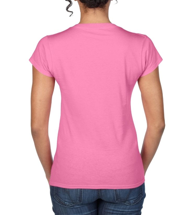 Gildan Womans Softstyle Short Sleeve, V-Neck Tee