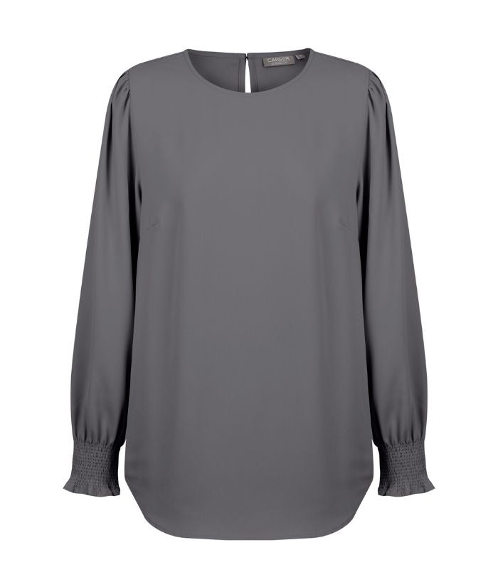 Freya Shirred Cuff Top