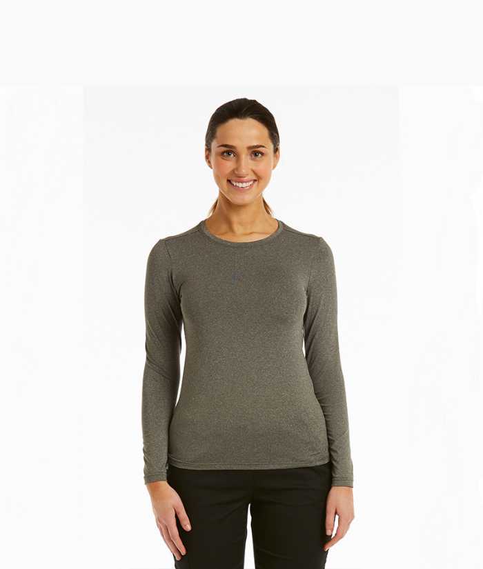 Womens Basic L/S Under Scrub Tee