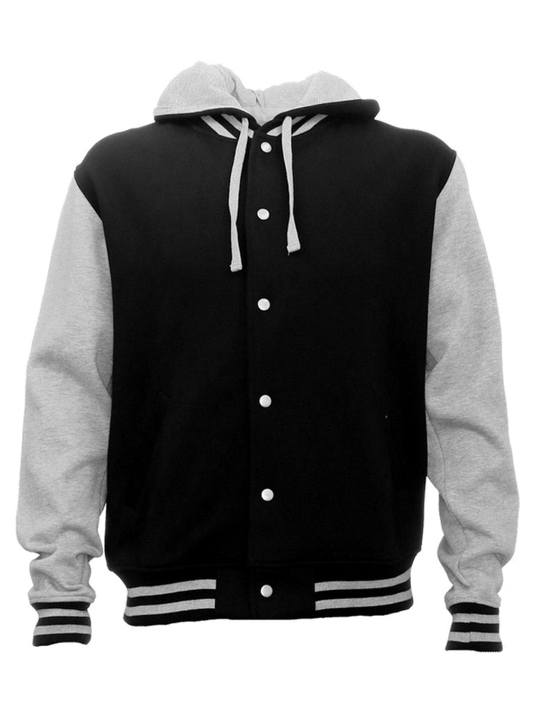 hoodies-hlm Hooded Letterman Jacket - Unisex-leavers-builders-sports-teams-teamwear