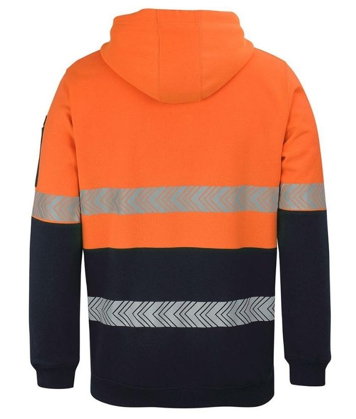 Hi Vis (D+N), 1/2 Zip Segmented Tape Hoodie