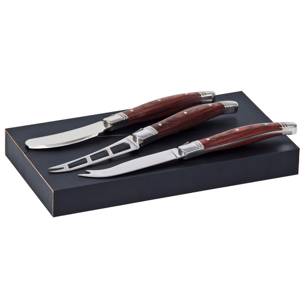 Bordeaux Cheese Knife 3 Pcs Set - po &#39;di fame-corporate-gifts-nz