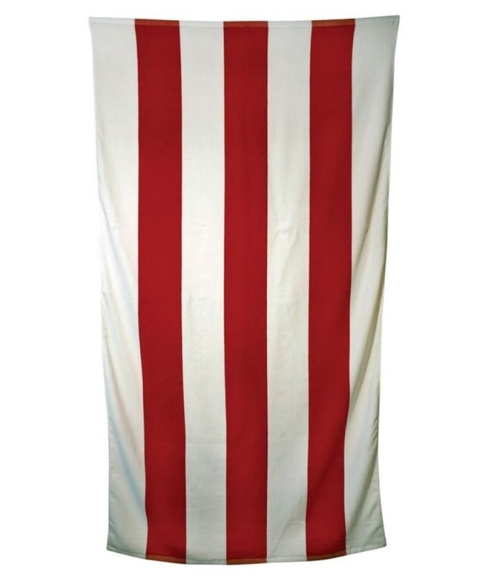 Striped Terry Velour Towel