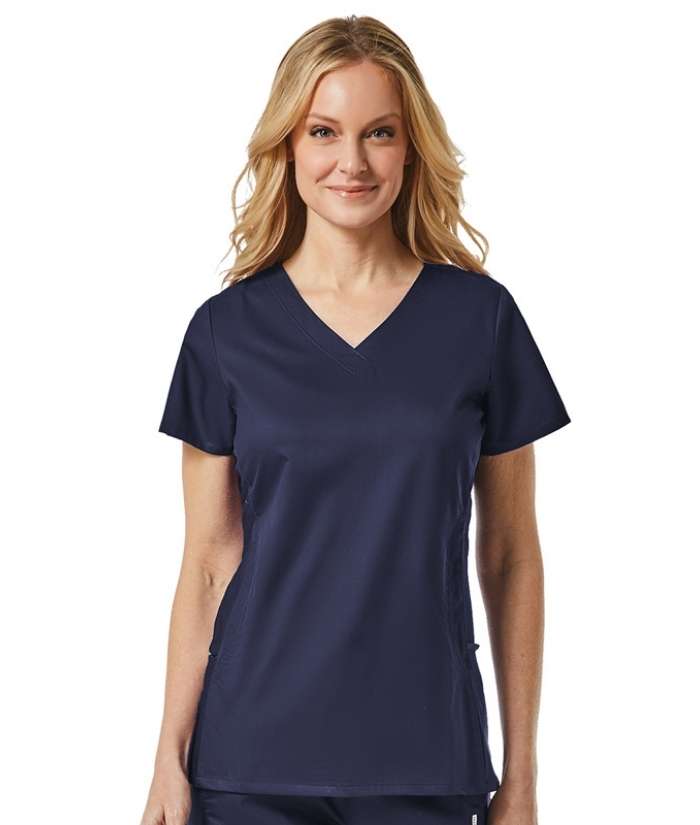 maevn-1718-EON-sporty-mesh-panel-v-neck-womens-scrub-top