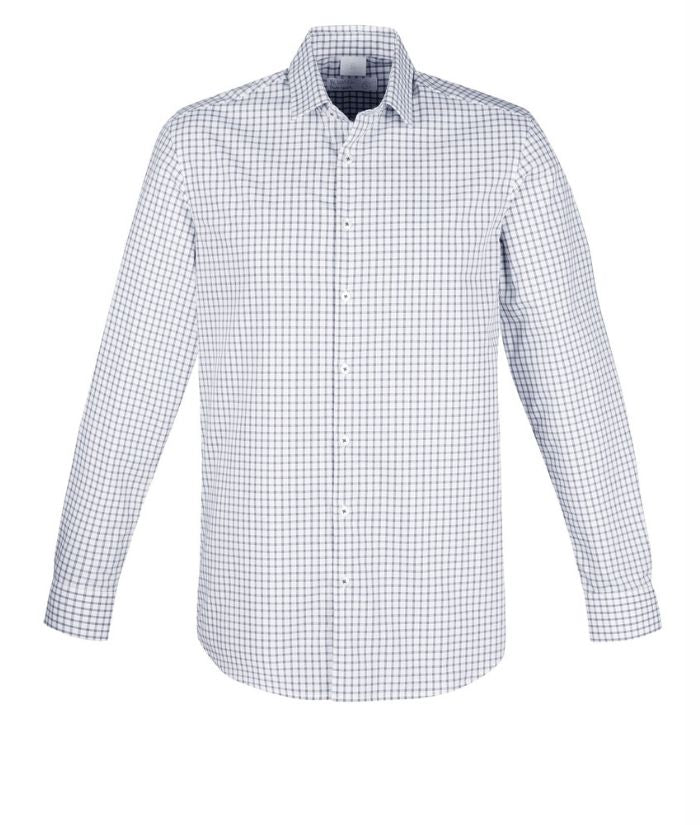 mens-long-sleeve-noah-biz-corporate-100_-cotton-shirt-RS070ML-storm-blue-white-check