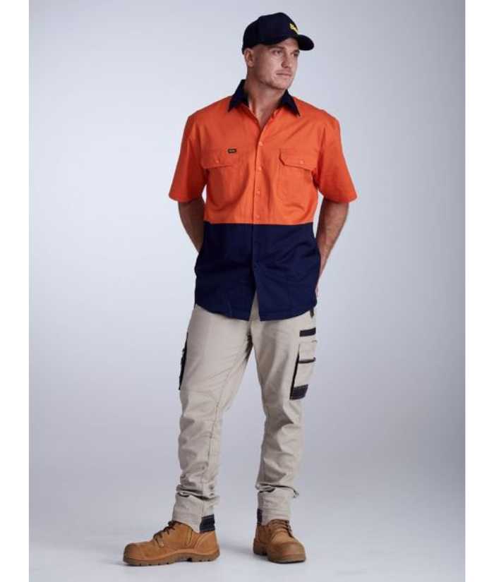 orange-navy-BS1895-bisley-hi-vis-day-only-two-2-tone-short-sleeve-shirt