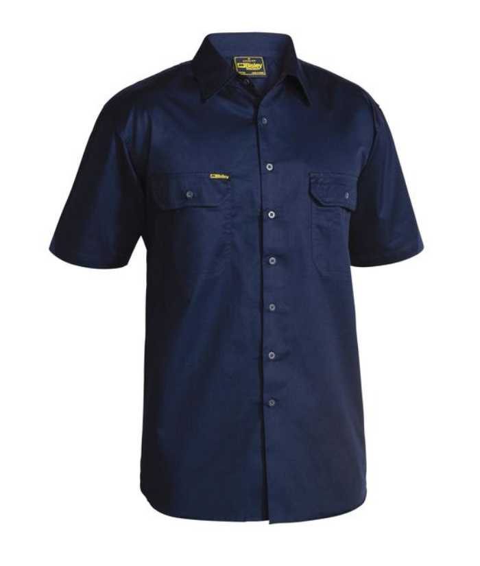 navy-BS1893-bisley-short-sleeve-cool-lightweight-drill-shirt-vented