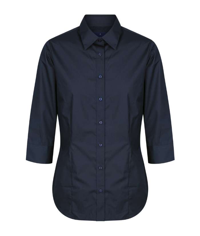 Nicholson Premium Poplin, Womens 3/4 Sleeve Shirt