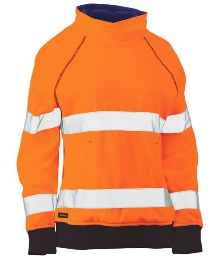 Womens Taped Hi Vis Fleece Jumper