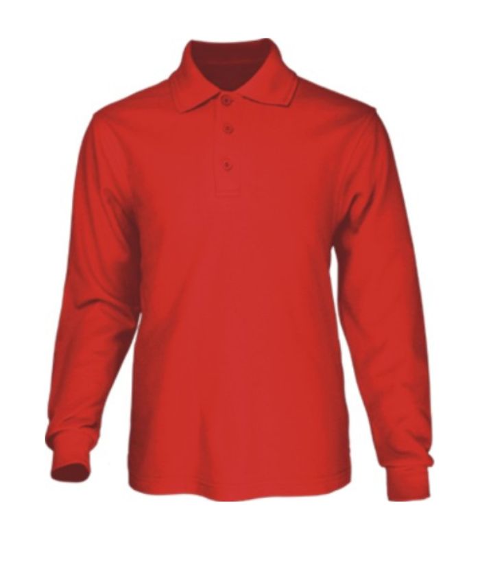 Kids Polyface Long Sleeve Polo