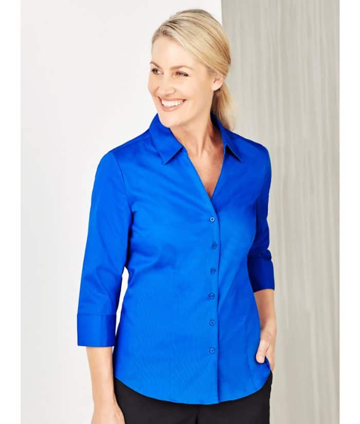 Ladies Monaco 3/4 Sleeve Shirt - BrandwearNZ Wholesale & B2B Supplier