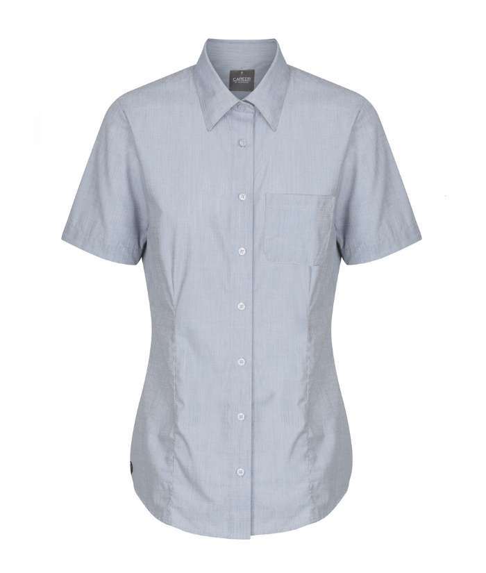 slate-Gloweave-smith-womens-short-sleeve-end-on-end-shirt-1253whs-cafe-uniforms