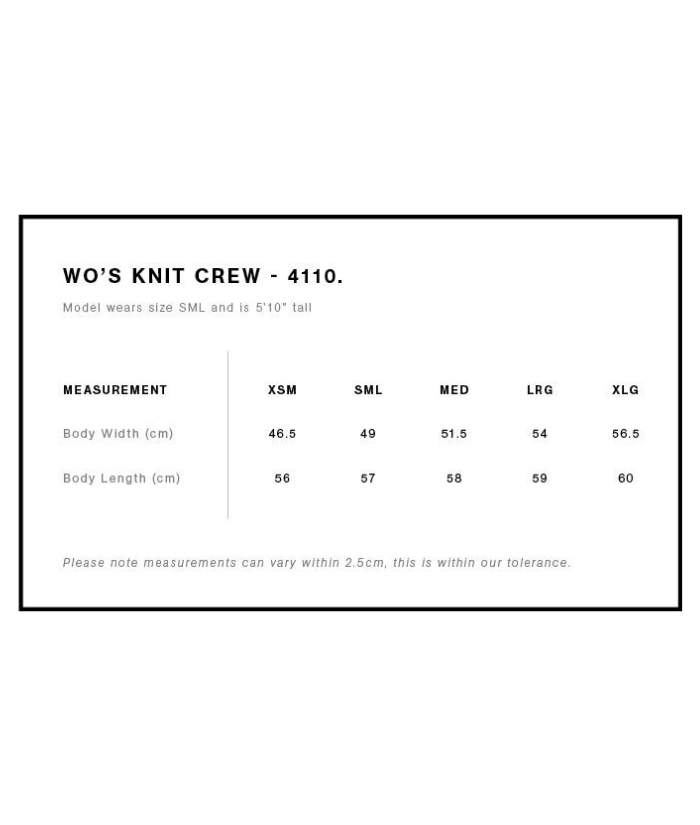 Womens Knit Crew