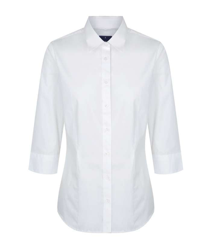 Nicholson Premium Poplin, Womens 3/4 Sleeve Shirt