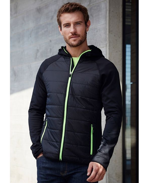 stealth-tech-puffer-hoodie-mens-black-cyan-jacket-uniform-activewear