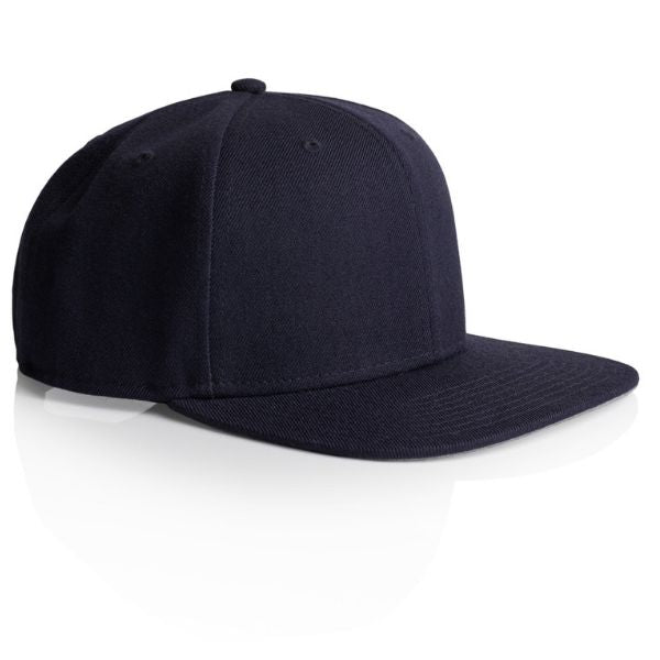 as-colour-stock-6-panel-flat-peak-cap-white-snapback