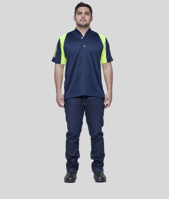 Hi Vis Standard Fit Rugger Polo Shirt